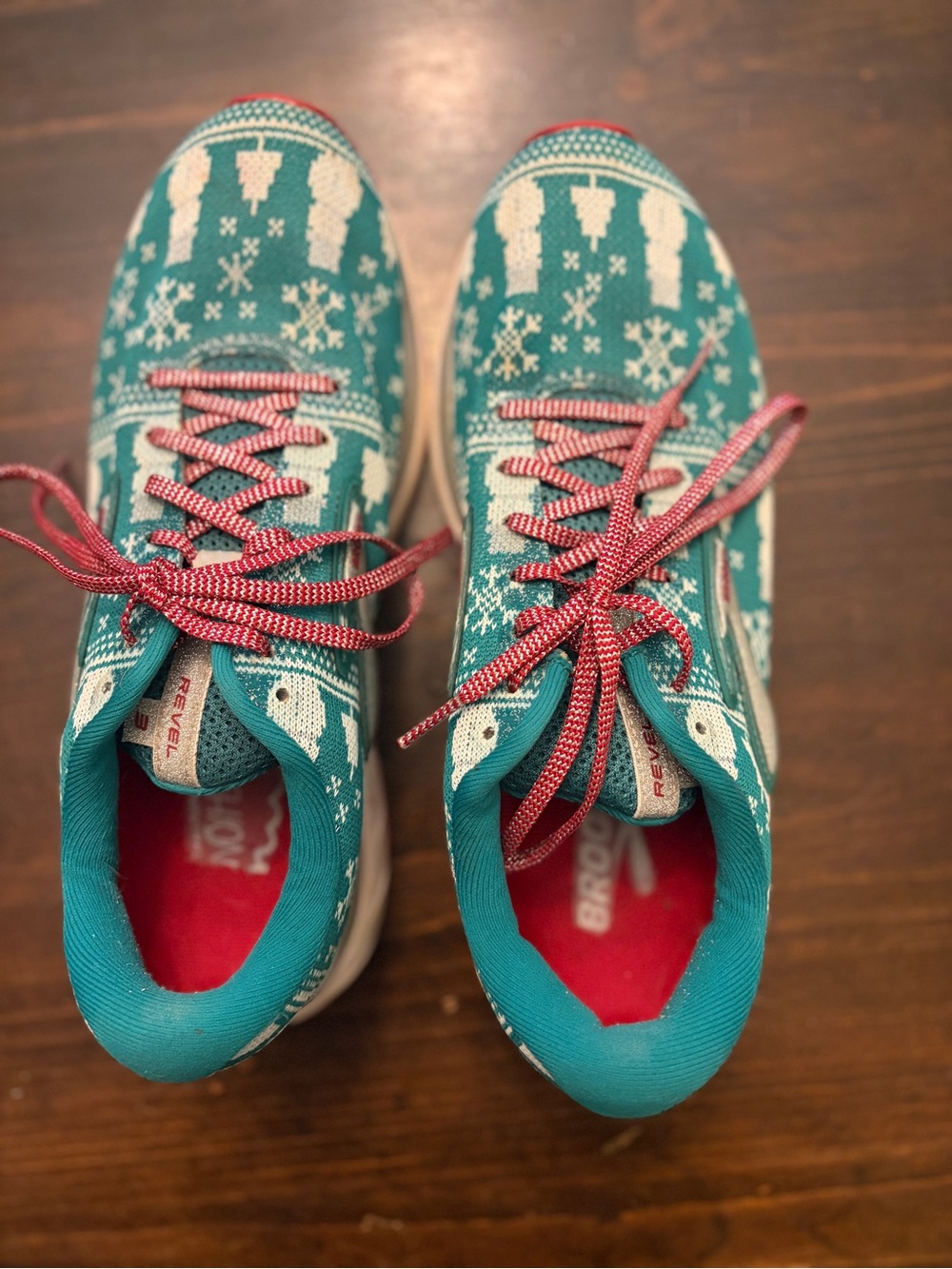 Brooks Revel Knit Christmas Sneakers
